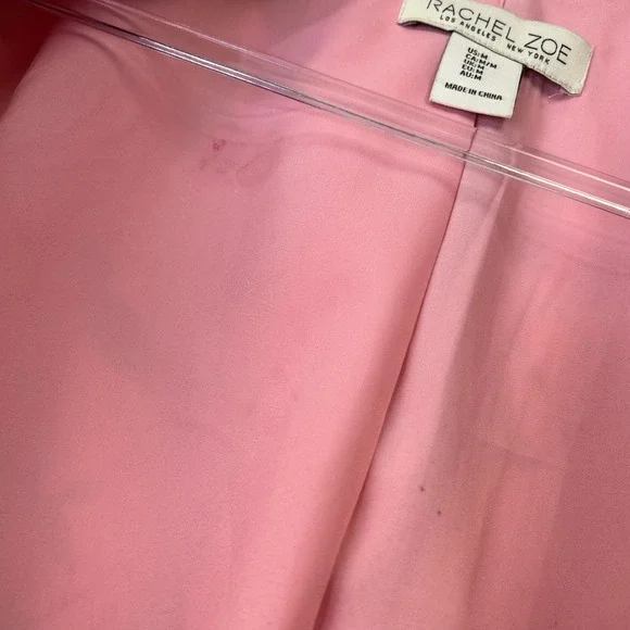 Rachel Zoe Pink Floral Tropical Blazer Jacket Women's Medium - Picture 9 of 11